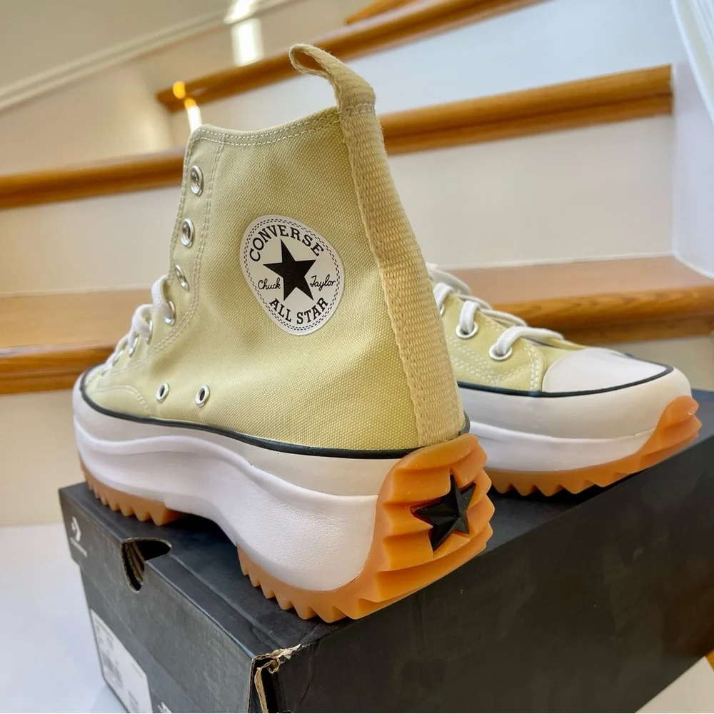 NWT Converse Run Star Hike Platform lemon drop high top Chuck Taylor sneaker - Picture 8 of 14